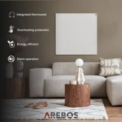 AREBOS Infrared Wall Heater With Thermostat Electric Heater 350 W -Heating Equipment 78768859 3