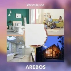 AREBOS Infrared Wall Heater With Thermostat Electric Heater 350 W -Heating Equipment 78768859 4