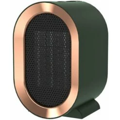 1200W Fan Heater Household Office Quiet PTC Heat Fast Heating Bedroom Safe And Energy Saving - Green