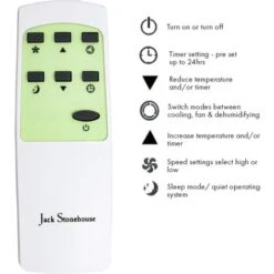 Jack Stonehouse 8000BTU Portable Quiet 3-in-1 Air Conditioner -Heating Equipment 8117052 5