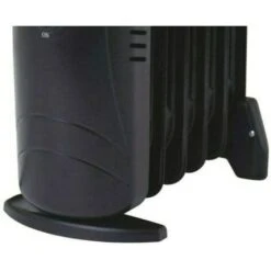 Schallen Black Portable Electric Slim Oil Filled Radiator Heater With Adjustable Temperature Thermostat, 3 Heat Settings & Safety Cut Off (800W 6 Fin) -Heating Equipment 82401344 4