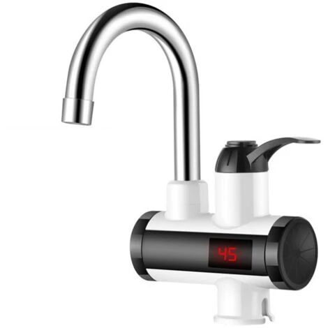 3000W Instant Hot Water Faucet Electric Water Heater Tap With LED Digital Display Kitchen Bathroom Water Heating Faucet IPX4 Waterproof 360° Rotatable 220V 3 3000W Instant Hot Water Faucet Electric Water Heater Tap With LED Digital Display Kitchen Bathroom Water Heating Faucet IPX4 Waterproof 360° Rotatable 220V