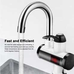 3000W Instant Hot Water Faucet Electric Water Heater Tap With LED Digital Display Kitchen Bathroom Water Heating Faucet IPX4 Waterproof 360° Rotatable 220V 10 3000W Instant Hot Water Faucet Electric Water Heater Tap With LED Digital Display Kitchen Bathroom Water Heating Faucet IPX4 Waterproof 360° Rotatable 220V -Heating Equipment 86503867 4