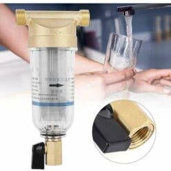 Water Prefilter - Reusable Household Water Prefilter Sediment Filtration System Backwash Cleaning Remove Rust Sediment (Size : 3/4" Male Thread) -Heating Equipment 87597050 4