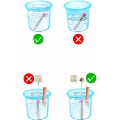 Portable 2500W Electric Immersion Water Heater For Bucket Bathtub -Heating Equipment 87614002 4