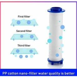 FILTER Shower Head 6 PP Cotton Filters, PP Cotton Filter Element For Hand Shower And Ionic Filter, For Rain Shower Head -Heating Equipment 88296944 4