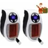 2 Pieces 500 Watt Ceramic Fan Heater Mini Fan Heater Economical Portable Space Heater Plug-In Heater With Thermostat And Timer, For Office, Bedroom, Living Room（white-with Remote Control） -Heating Equipment 88617988 1