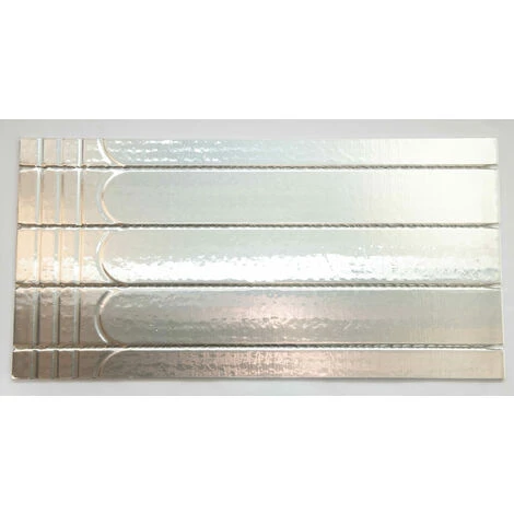 FOIL COATED OVER LAY 20MM THICK FOR 16MM PIPE 100 Micron PACK OF 10 UNDERFLOOR HEATING 3 FOIL COATED OVER LAY 20MM THICK FOR 16MM PIPE 100 Micron PACK OF 10 UNDERFLOOR HEATING