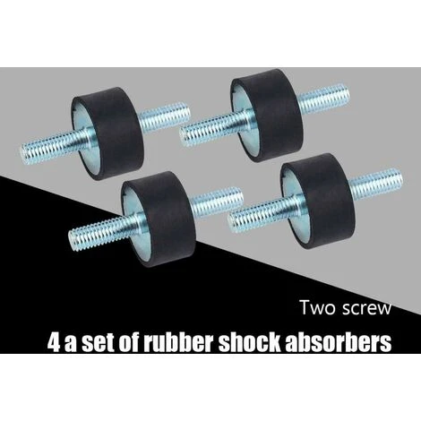 LITZEE 4 Pcs M8 Vibration Isolator Rubber Mounts 30 X 20 Vibration Mounts Rubber Vibration Isolator With Screws 4 LITZEE 4 Pcs M8 Vibration Isolator Rubber Mounts 30 X 20 Vibration Mounts Rubber Vibration Isolator With Screws - Image 2