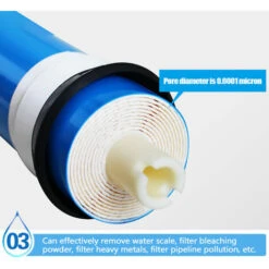 RO Water Reverse Osmosis System Universal Membrane Compatible Water Filter Drinking Water Purifier 50G 10 RO Water Reverse Osmosis System Universal Membrane Compatible Water Filter Drinking Water Purifier 50G -Heating Equipment 90442360 4
