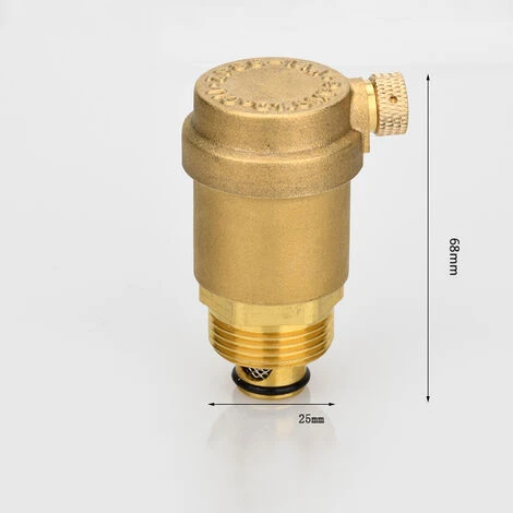 Brass Automatic Drain Valves With Pressure Relief Valve For Solar Water Heater Automatic Exhaust Valve(25mm Interface, DN20) 4 Brass Automatic Drain Valves With Pressure Relief Valve For Solar Water Heater Automatic Exhaust Valve(25mm Interface, DN20) - Image 2