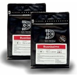 Buonissimo Premium Omni-Grind Italian Style Coffee For Filter Or Cafetiere 227g (2 Packs)