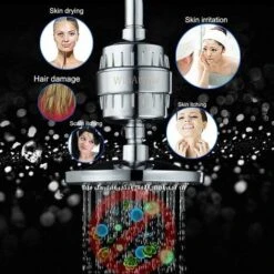 Shower Filter Replaceable Filter Cartridge Prevents Dry Hair And Skin Remove Chlorine Metal -Heating Equipment 93458041 3