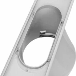 150MM Flat Mouth Portable Air Conditioner Window Slide Kit Plate Exhaust Hose Connector,model:White -Heating Equipment 93871014 5