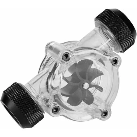 Cooling Water Flow Meter, Water Flow Indicator, G1/4 Thread 8 Wheels, For Computer Or Cooling Systems (Black) 3 Cooling Water Flow Meter, Water Flow Indicator, G1/4 Thread 8 Wheels, For Computer Or Cooling Systems (Black)