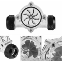 Cooling Water Flow Meter, Water Flow Indicator, G1/4 Thread 8 Wheels, For Computer Or Cooling Systems (Black) 10 Cooling Water Flow Meter, Water Flow Indicator, G1/4 Thread 8 Wheels, For Computer Or Cooling Systems (Black) -Heating Equipment 93890980 4