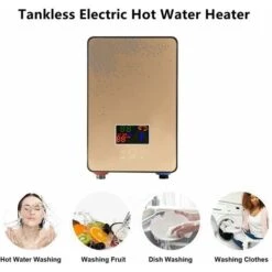 Chauffe-eau Instantané, Chauffe-eau électrique Instantané 220 V 6500 W Avec Pommeau De Douche, Chauffe-eau à Température Constante Et Basse Pression Pour Le Démarrage De La Salle De Bain à La Maison -Heating Equipment 95075175 3