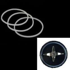 3Pcs Seal Ring, Flexible O-Ring Replacement Gaskets Rubber Blender Sealing Ring For Magic Bullet Flat/Cross Blade White 250W (3Pcs) -Heating Equipment 95534164 3