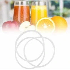 3Pcs Seal Ring, Flexible O-Ring Replacement Gaskets Rubber Blender Sealing Ring For Magic Bullet Flat/Cross Blade White 250W (3Pcs) -Heating Equipment 95534164 4