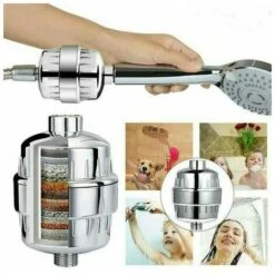 Water Filter Softener Hard Water Purifier Shower Head Universal Shower Filter