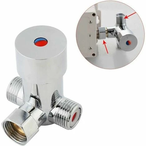 Automatic Thermostatic Faucet Connections G1/2 Valve Hot And Cold Water Mixing Valve 4 Automatic Thermostatic Faucet Connections G1/2 Valve Hot And Cold Water Mixing Valve - Image 2