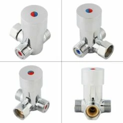 Automatic Thermostatic Faucet Connections G1/2 Valve Hot And Cold Water Mixing Valve 9 Automatic Thermostatic Faucet Connections G1/2 Valve Hot And Cold Water Mixing Valve -Heating Equipment 95657260 3