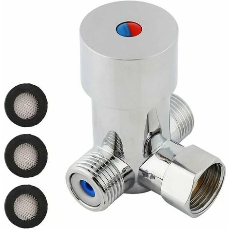 Automatic Thermostatic Faucet Connections G1/2 Valve Hot And Cold Water Mixing Valve 6 Automatic Thermostatic Faucet Connections G1/2 Valve Hot And Cold Water Mixing Valve - Image 4