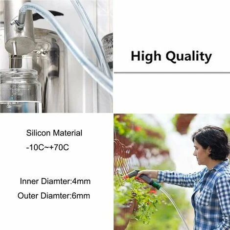 5 Meter PVC Hose Pressure Flexible Tubing Transparent Aquarium Hose For Gas And Liquid Transport (4mm X 6mm) 5 5 Meter PVC Hose Pressure Flexible Tubing Transparent Aquarium Hose For Gas And Liquid Transport (4mm X 6mm) - Image 3