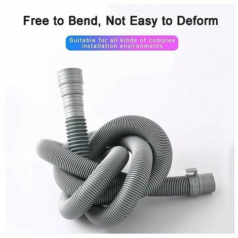 Washing Machine Outlet Pipe Drain Extension Pipe Wave Wheel Extension Pipe Basin Under The Water Pipe Vegetable Basin Outlet Pipe 5 Washing Machine Outlet Pipe Drain Extension Pipe Wave Wheel Extension Pipe Basin Under The Water Pipe Vegetable Basin Outlet Pipe - Image 3