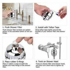 Shower Filter, Anti-limescale Shower Filter, Filters Out Chloramine, Fluoride And Heavy Metals, Shower Filters With Replaceable Cartridges Soften Hard Water, Protect Skin And Hair 9 Shower Filter, Anti-limescale Shower Filter, Filters Out Chloramine, Fluoride And Heavy Metals, Shower Filters With Replaceable Cartridges Soften Hard Water, Protect Skin And Hair -Heating Equipment 96200712 3