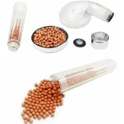 Shower Beads Kit 6 Months Refill Shower Filter For Anti Limescale Shower Head, Ball Shower, Anti Limescale Filter Based On Negative Ion Beads -Heating Equipment 96244156 4