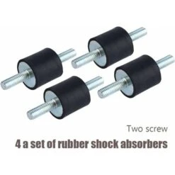 LITZEE 4pcs Anti-vibration Rubber Isolator Mount Anti-vibration Isolator Brackets M6 20 X 20 Mounts Damper With Screws -Heating Equipment 96304806 3