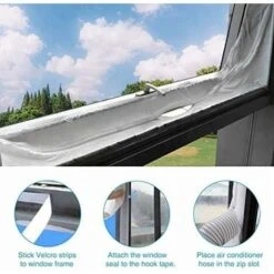 400cm Window Air Conditioner Caulking Kit Air Conditioner Window Seal Window Caulking Cloth Works With All Mobile Air Conditioning Units, Easy Installation -Heating Equipment 96834834 3