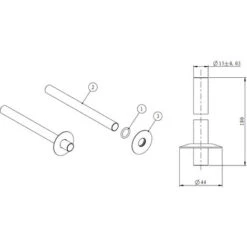White 2x 15mm Radiator Valve Pipes And Collars Easy Fit Packs Plumbing Tubes -Heating Equipment 97312090 2