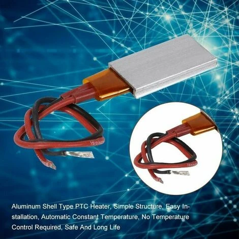 Constant Temperature Aluminum Ceramic Heating Plate Constant Temperature Ceramic Suitable For Micro-heating (230℃)-AC DC 12V Shell PTC Heating Element 6 Constant Temperature Aluminum Ceramic Heating Plate Constant Temperature Ceramic Suitable For Micro-heating (230℃)-AC DC 12V Shell PTC Heating Element - Image 4
