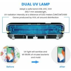 Cell Phone Disinfection Box UV Sterilizer UV Light Virus, Smartphone Sanitizer, Disinfection Device With Aromatherapy Function -Heating Equipment 97929812 4