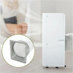 Plastic Portable Air Conditioner Window Hose Interface Exhaust Hose Connector -Heating Equipment 99033609 3