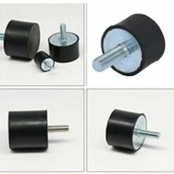 Rose Rubber Isolator Mounts Anti-vibration Damper Screws Anti-vibration Rubber Coils For Boat Car (Size: M6) - 10pcs -Heating Equipment 99513368 3