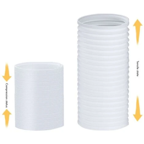 Exhaust Hose Flexible For Mobile Air Conditioning Devices Tumble Dryer Extractor Hood 7 Exhaust Hose Flexible For Mobile Air Conditioning Devices Tumble Dryer Extractor Hood - Image 5