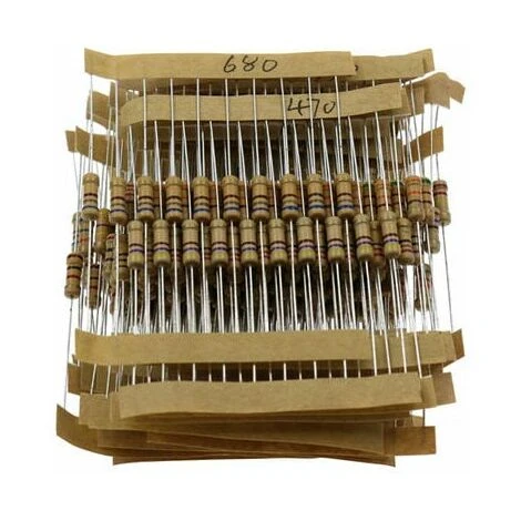 300PCS 30 Values 1/2W Carbon Film Resistor Kit 5% Metal Resistor Set 10-1M Ohm Carbon Film Resistors Individually Labeled, Model: 300pcs 3 300PCS 30 Values 1/2W Carbon Film Resistor Kit 5% Metal Resistor Set 10-1M Ohm Carbon Film Resistors Individually Labeled, Model: 300pcs