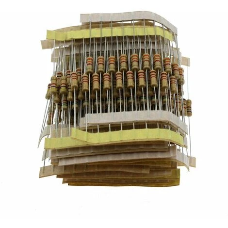 300PCS 30 Values 1/2W Carbon Film Resistor Kit 5% Metal Resistor Set 10-1M Ohm Carbon Film Resistors Individually Labeled, Model: 300pcs 6 300PCS 30 Values 1/2W Carbon Film Resistor Kit 5% Metal Resistor Set 10-1M Ohm Carbon Film Resistors Individually Labeled, Model: 300pcs - Image 4