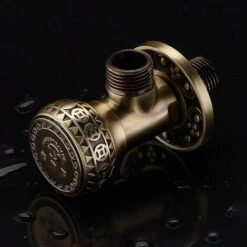 Angle Valve，Valve Bathroom Accessories Antique Brass Water Stop Valve Angle Valve Angle Valve 1/2 Male Angle Valve -Heating Equipment 100157698 3