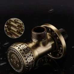 Angle Valve，Valve Bathroom Accessories Antique Brass Water Stop Valve Angle Valve Angle Valve 1/2 Male Angle Valve -Heating Equipment 100157698 5