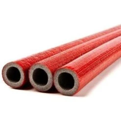 100cm Short Straight Piece 18mm Pipe Red Insulation Lagging Wrap 6mm Thick Foam