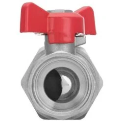 1/2inch BSP Female X Male Water Valve Red Handle With Flare -Heating Equipment 1196277 3