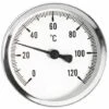 63mm 0-120C Thermo Temperature Gauge 1/2inch Rear Entry Thermometer -Heating Equipment 1196733 1