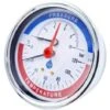 80mm Dial 0-120c 0-6 Bar Rear Entry Temperature Pressure Gauge 1/2inch Bsp Thermomanometer -Heating Equipment 1196775 1