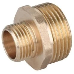 3/4 X 3/8in BSP Male Thread Pipe Reducer Nipple Brass Fittings Couplings