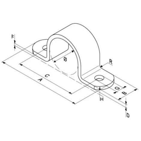 Matlock PIPE48 Full Pipe Clamp Hot Dip Galvanised 4 Matlock PIPE48 Full Pipe Clamp Hot Dip Galvanised - Image 2