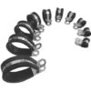 10pcs X 21mm Rubber Lined Cable P-Clips Steel Hose P Clamps 1 10pcs X 21mm Rubber Lined Cable P-Clips Steel Hose P Clamps -Heating Equipment 13952685 1